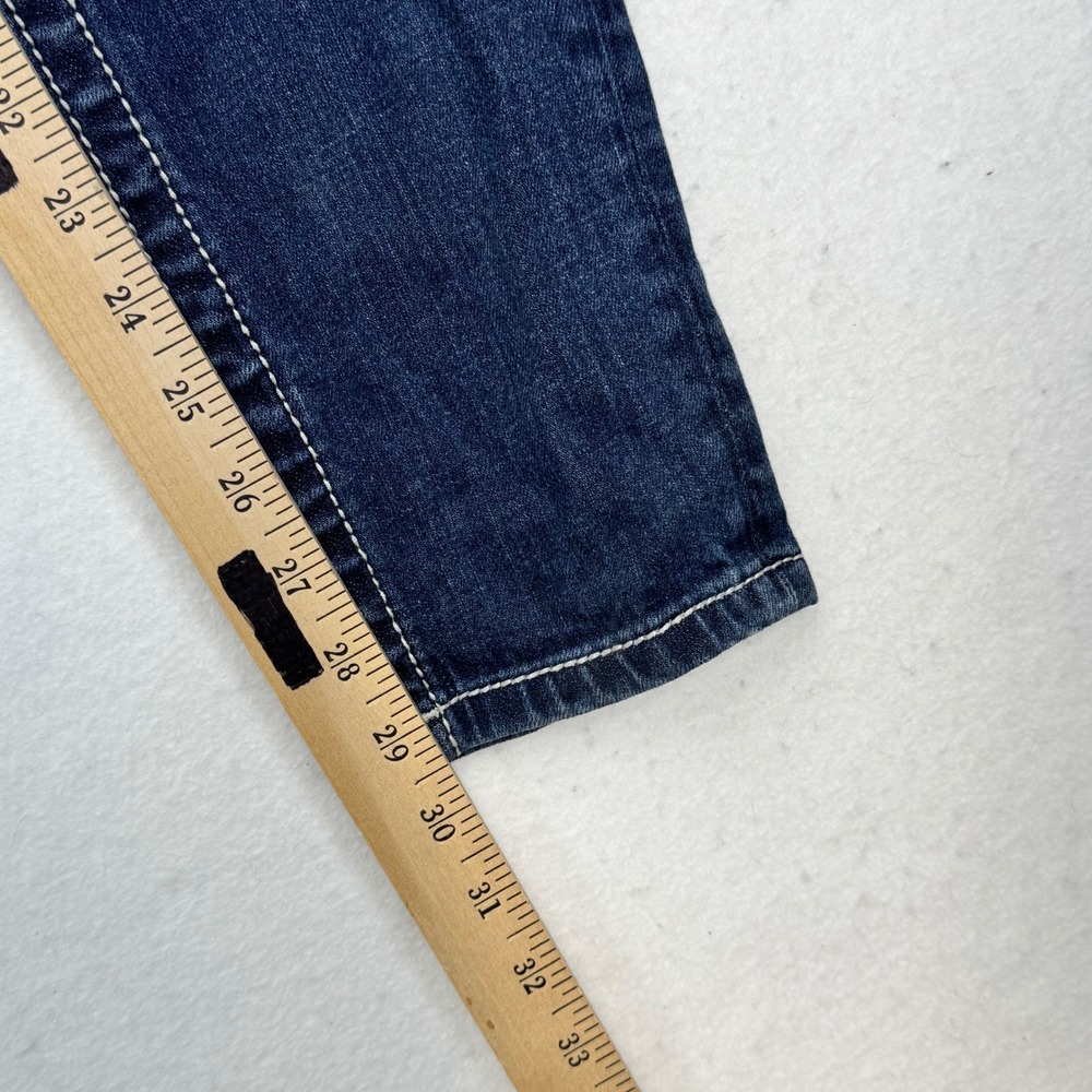 Miss Me Signature Skinny Jeans Dark Wash Embellished Flap Pocket JP6319S Size 28 - Picture 8 of 8